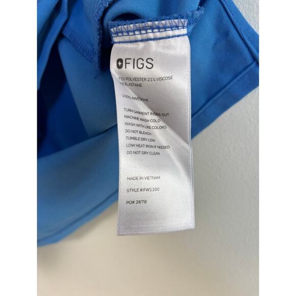 Figs Scrub Set Casma Top Medium Zamora Joggers Large Royal Blue M/L Hospital - Picture 10 of 10